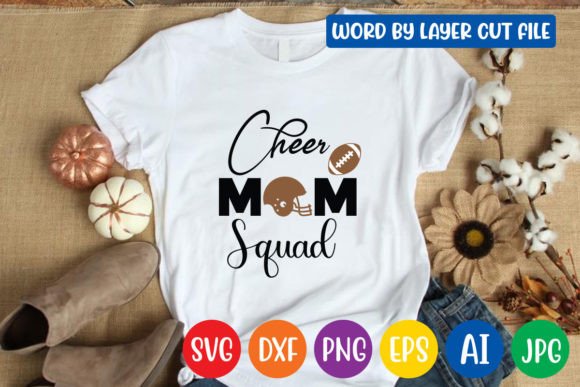 Cheer Mom Squad SVG: Graphics for Crafts