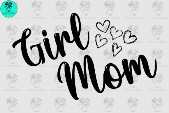 Girl Mom Hearts Svg: Graphics for Crafts