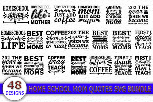 Homeschool Mom Quotes SVG: Crafts & Graphics