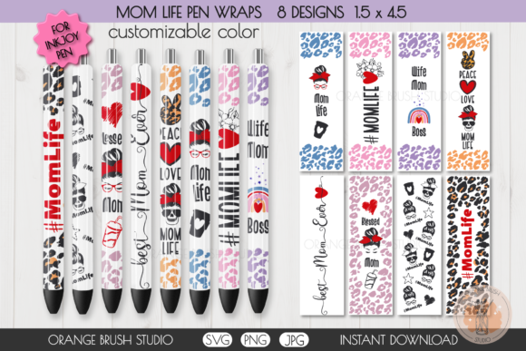 Mom Life Leopard Graphics for Crafts